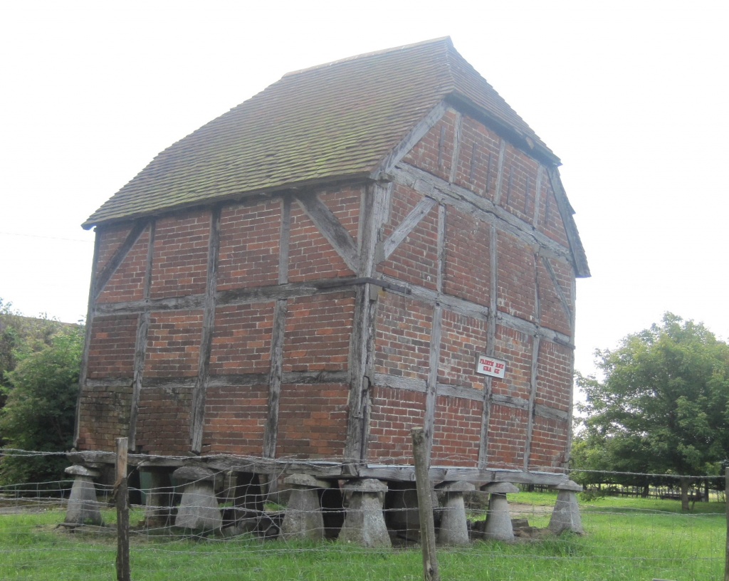 staddle-stone barn by quietpurplehaze