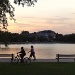 Colonial Lake is one of the most popular places in Charleston to walk at sunset. by congaree