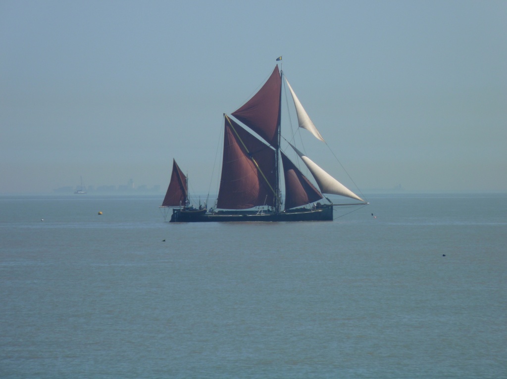 Sailing past Felixstowe  by lellie