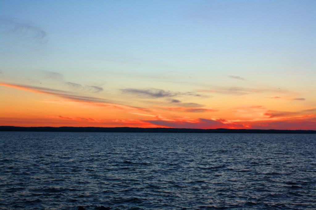 Sunset over Lake Simcoe by bruni