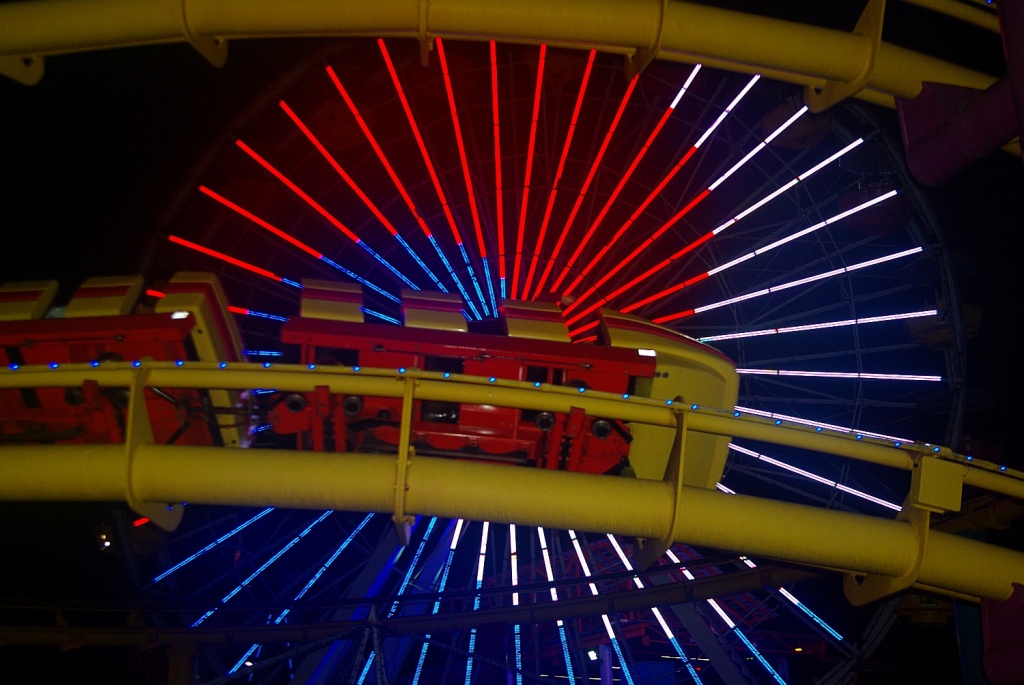 (Day 152) - Coaster and Ferris Wheel by cjphoto