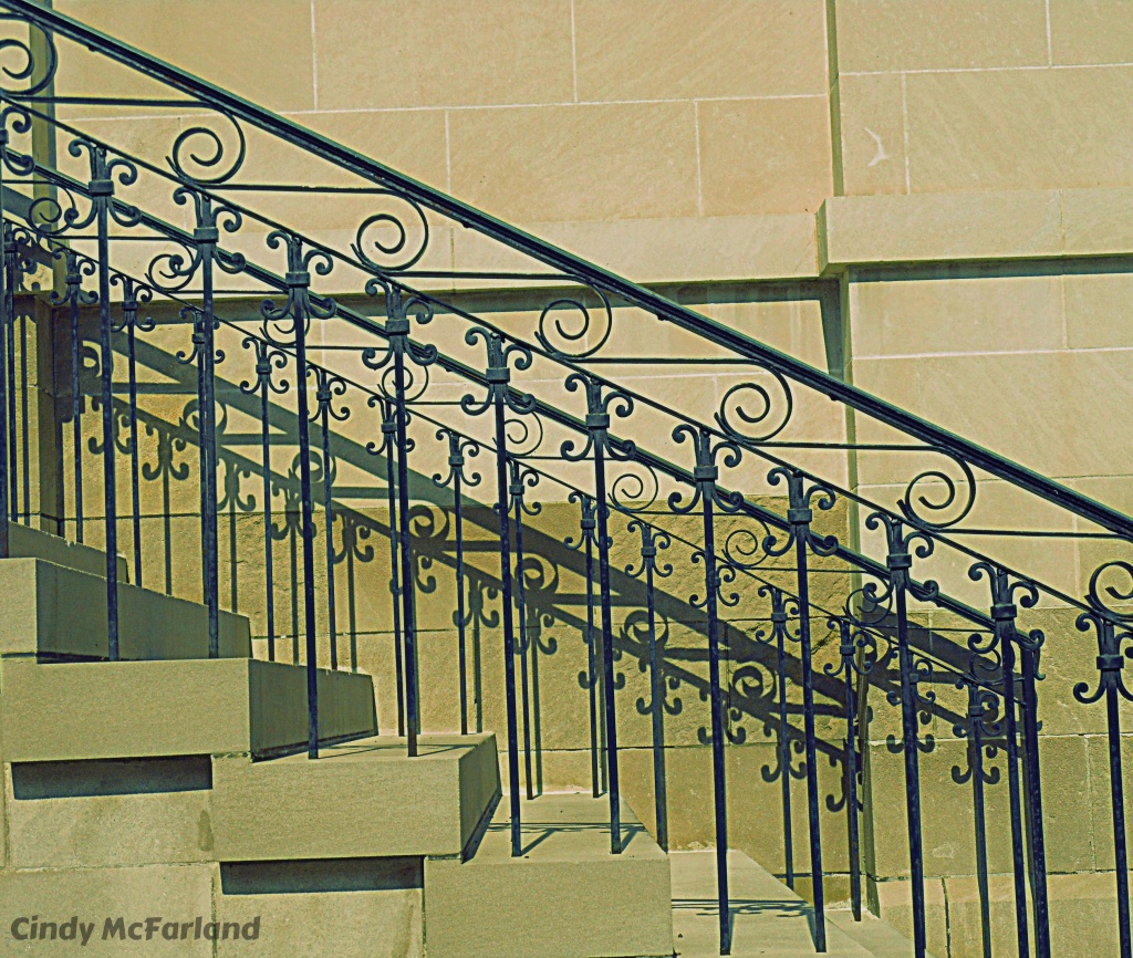 Stair rails vs. Shadows by cindymc