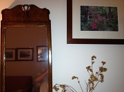 27th Jul 2012 - View of the mirror in front of my desk and one of my framed photographs in my study, near midnight, July 27, 2012