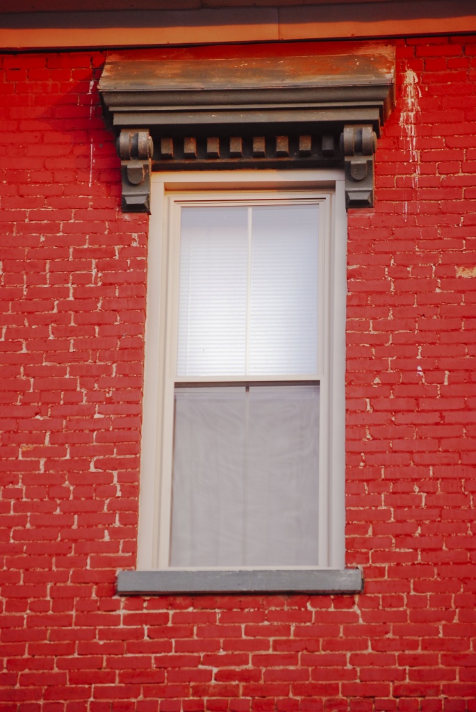 Red brick wall & window by ggshearron