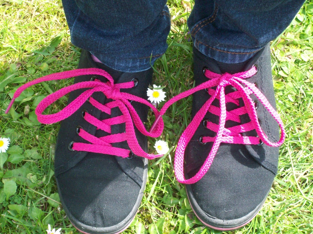 L = first letter of my name = Laces by lellie