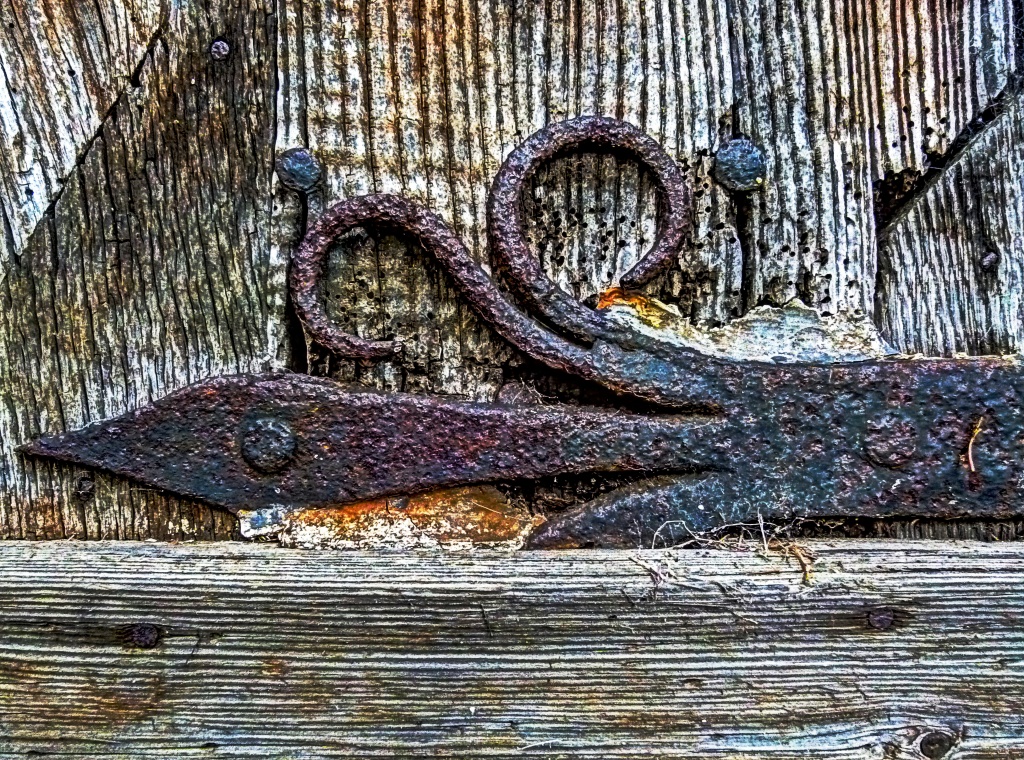 rust and woodworm and weathered wood by jantan