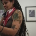 First Thursday Art Walk Gallery Guest; She Loves Blink 182! The Album Cover And Band Are Tattooed On Her Arm. by seattle