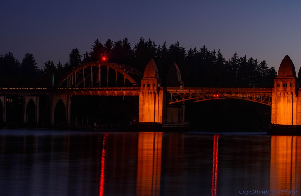 Bridge at Night  by jgpittenger