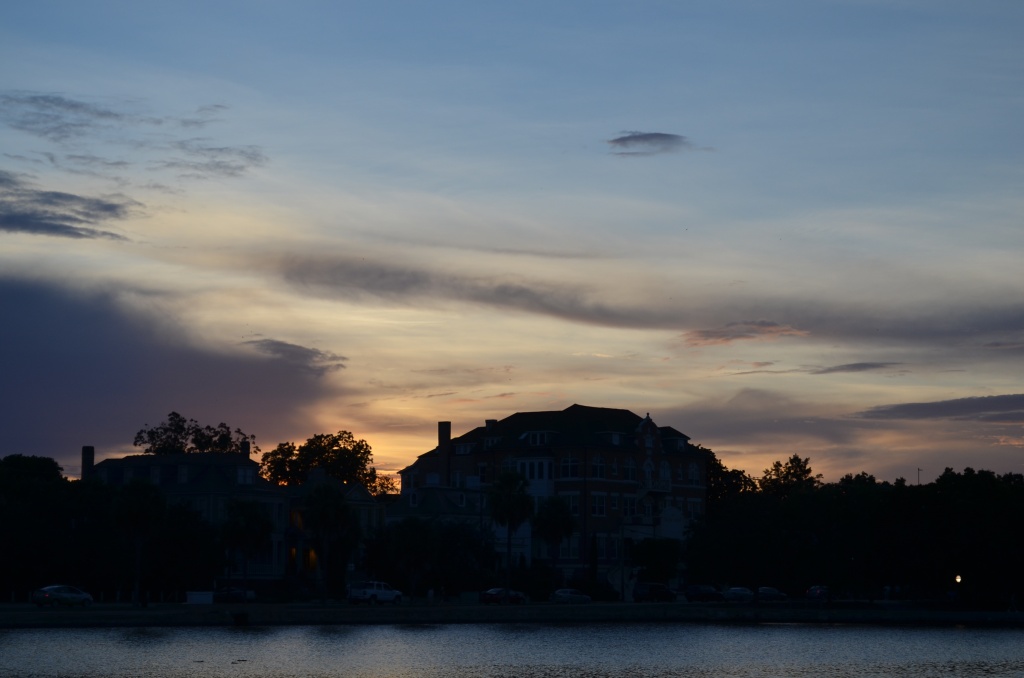 Sunset, Colonial Lake, Charleston, SC, 8/6/12 by congaree