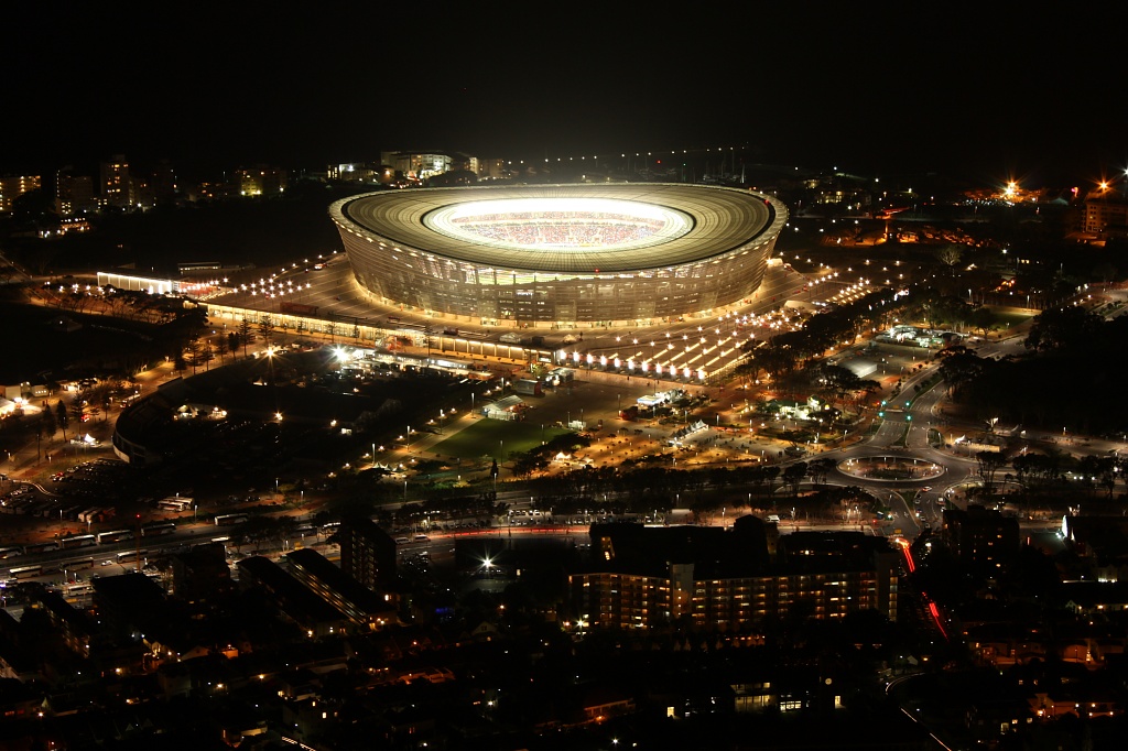 Cape Town Stadium during the semi-final of the World Cup by eleanor