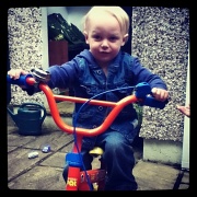 2nd Aug 2012 - Tobyn's first bike