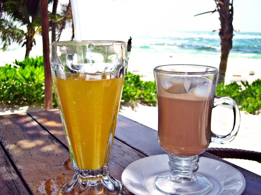 OJ and Cafe Mocha on the beach by soboy5