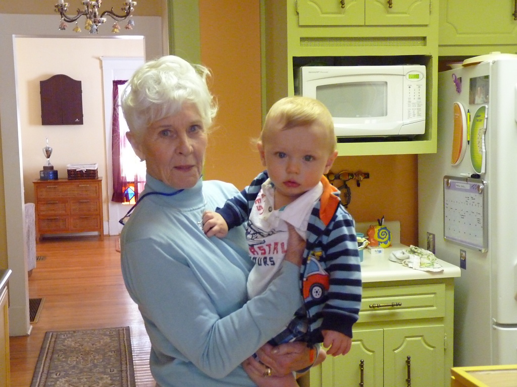 Colton and Grandmother by peggysirk