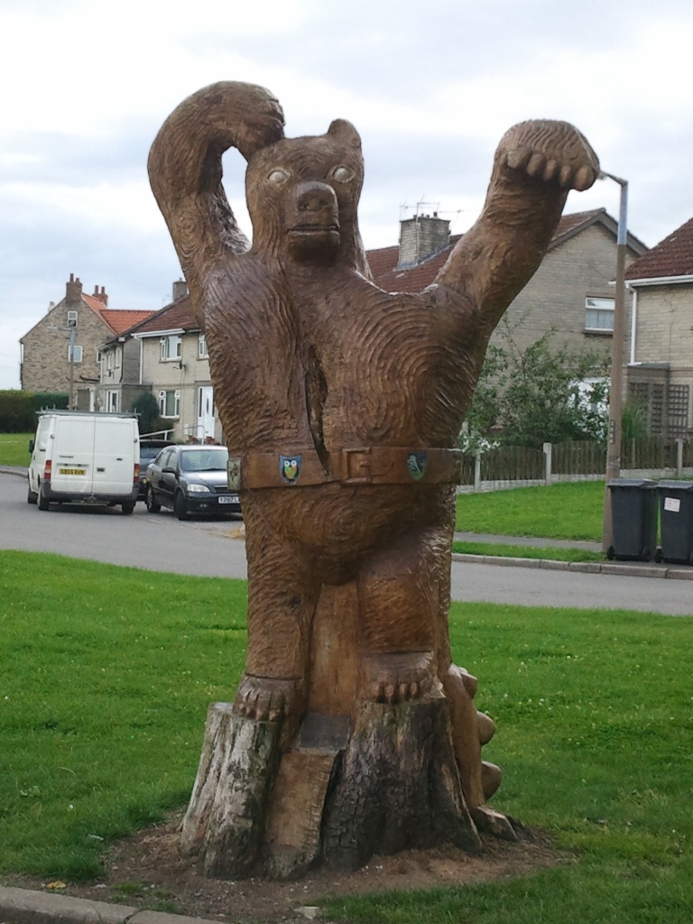 Bear Carving At Balborough by clairecrossley