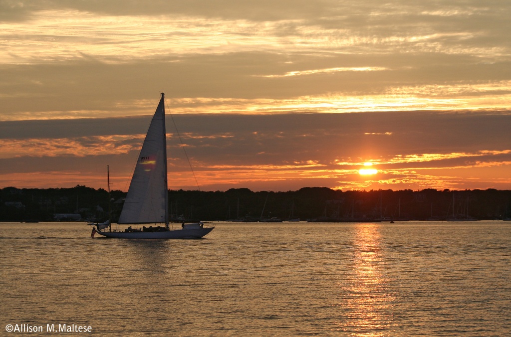 Sunset Fort Adams State Park by falcon11