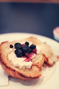 26th Aug 2012 - toasted croissant with ricotta and berries