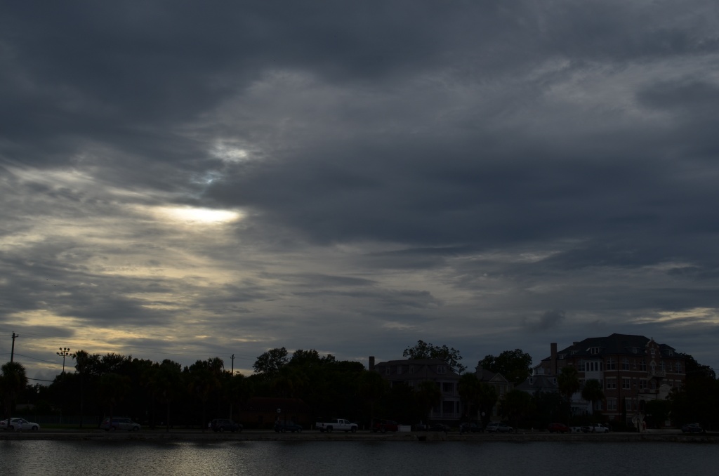 Skies over Colonial Lake, Charleston, SC 8/27/12 by congaree