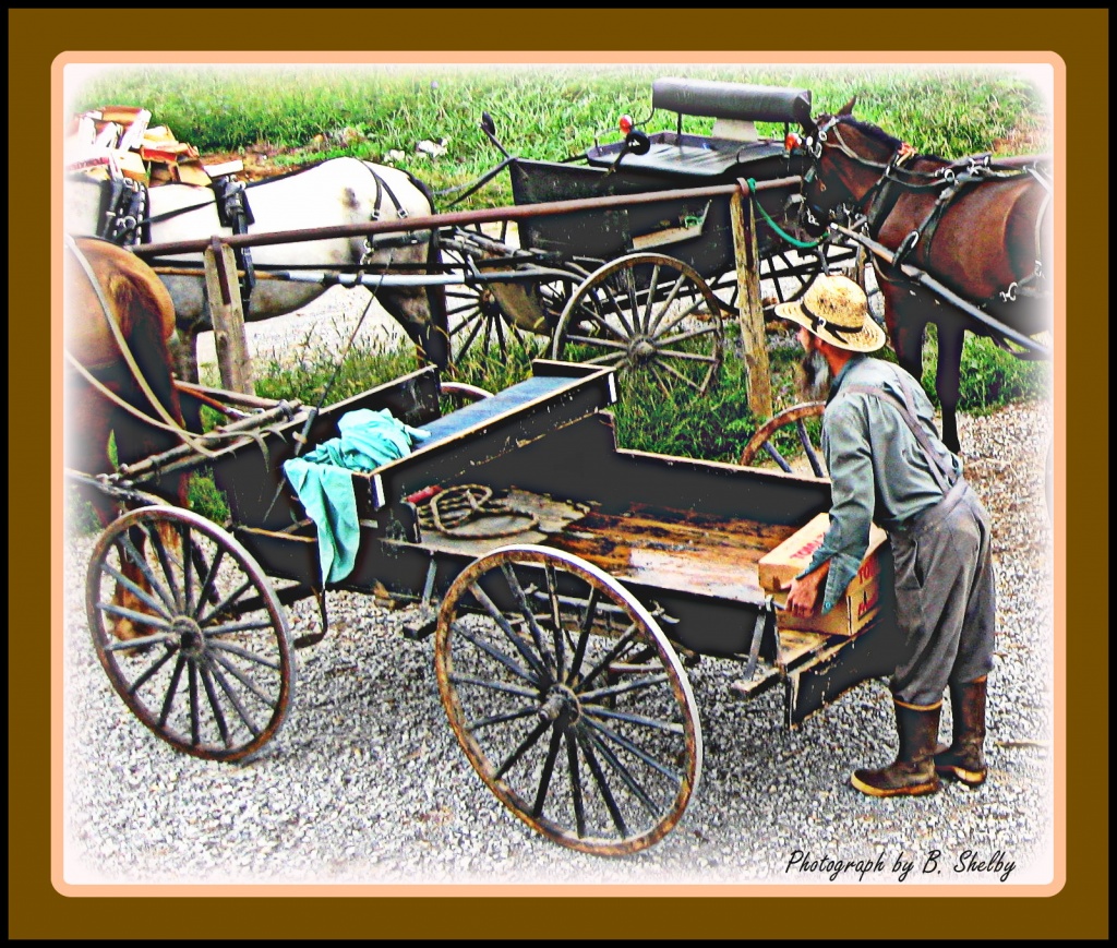 Unloading the wagon by vernabeth