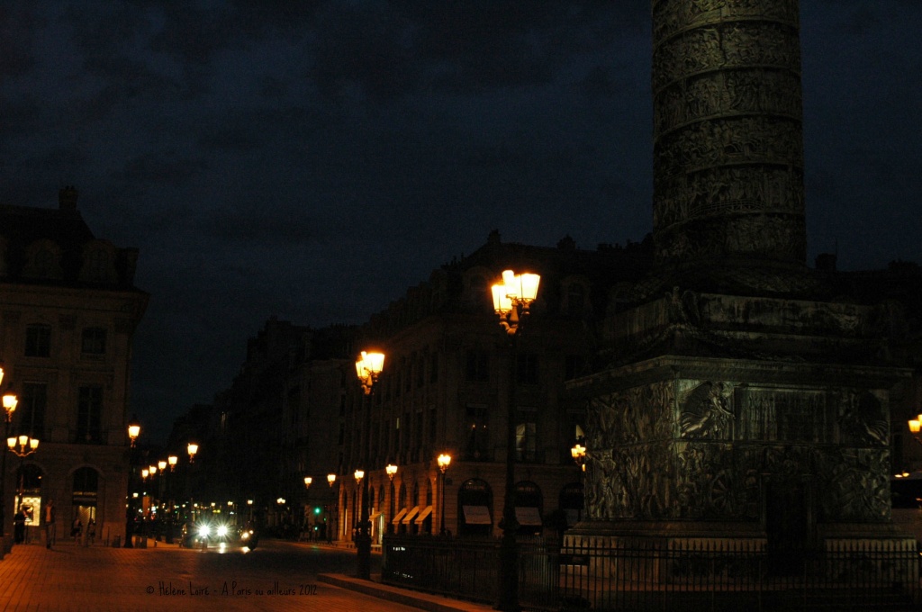 Place Vendome at night by parisouailleurs