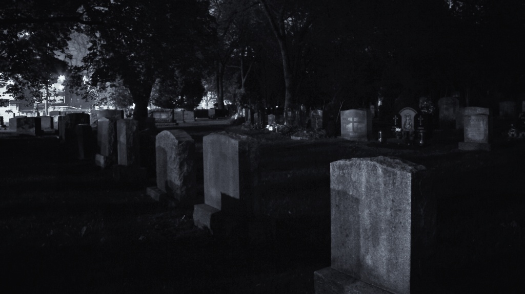 the cemetary at night by northy