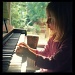 Piano girl by halkia