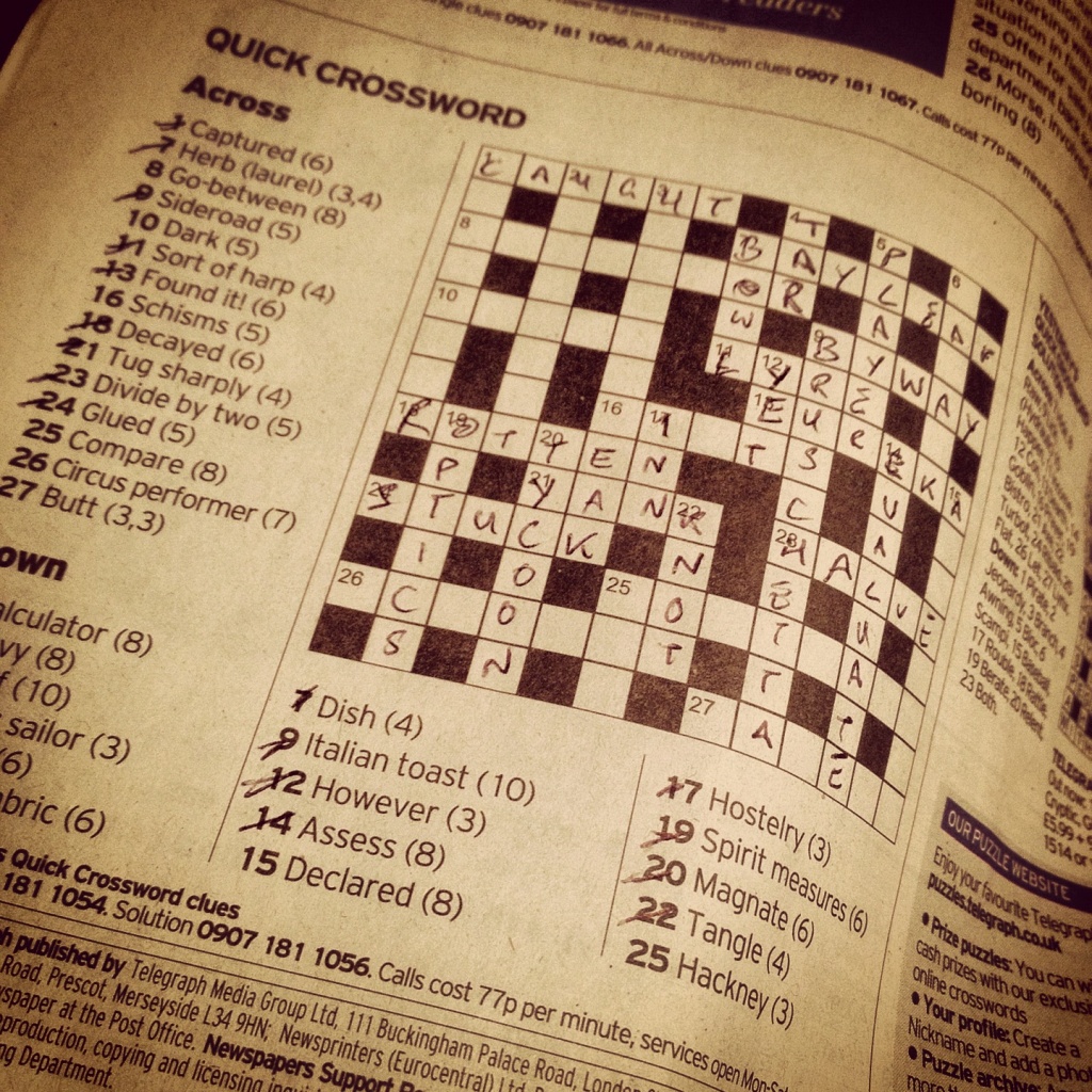 Crossword puzzles by manek43509