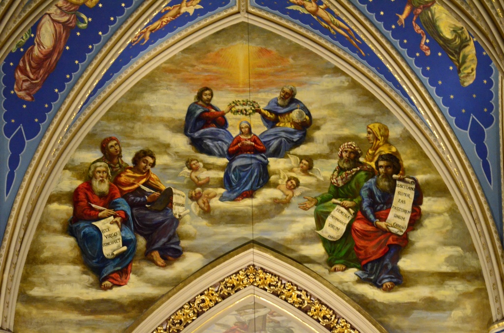 Ceiling of Basilica Church - Notre Dame by ggshearron