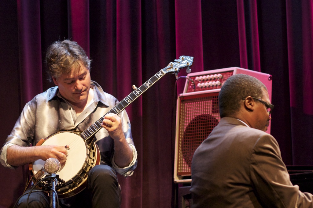 I Saw Bela Fleck and The Marcus Roberts Trio at Dimitrious's Jazz Alley Tonight. by seattle