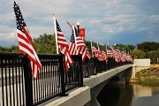 9th Sep 2012 - Main St Bridge adorned in flags for 9/11 memorial