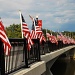 Main St Bridge adorned in flags for 9/11 memorial by ggshearron