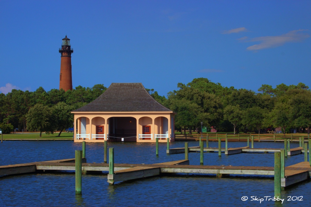 Currituck Lighthouse & Corolla Boathouse and Docks by skipt07