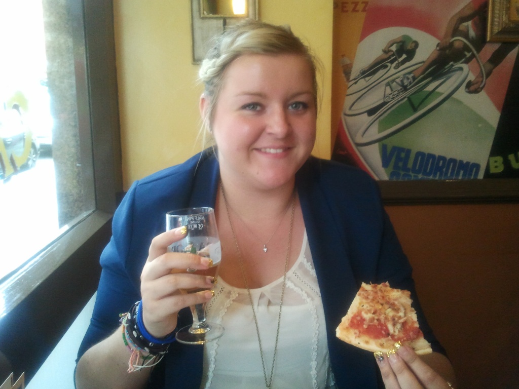 Pizza & wine by clairecrossley