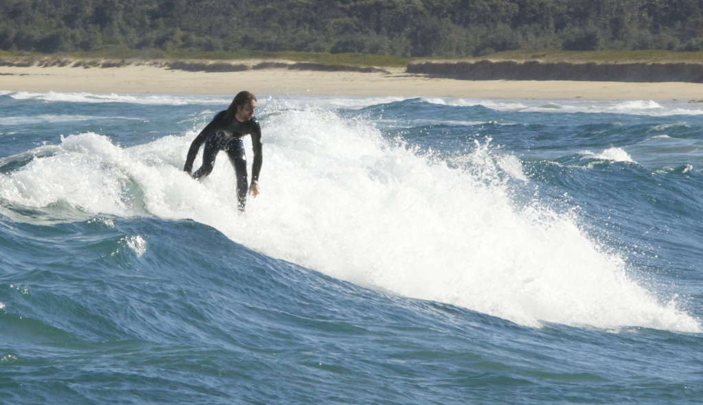 Surfing Broulee, NSW by lbmcshutter