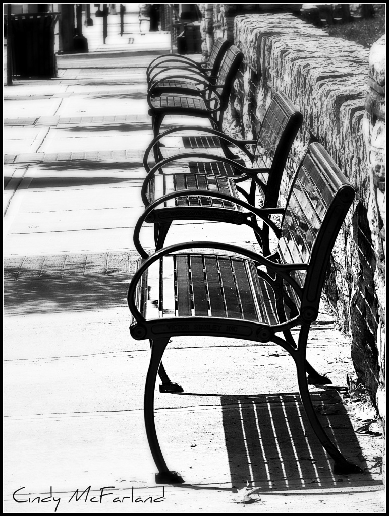 Vacant Benches by cindymc