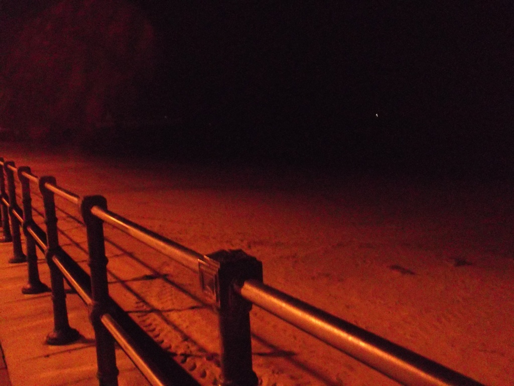 Beach at night by plainjaneandnononsense