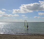30th Sep 2012 - lone surfer on The Solent