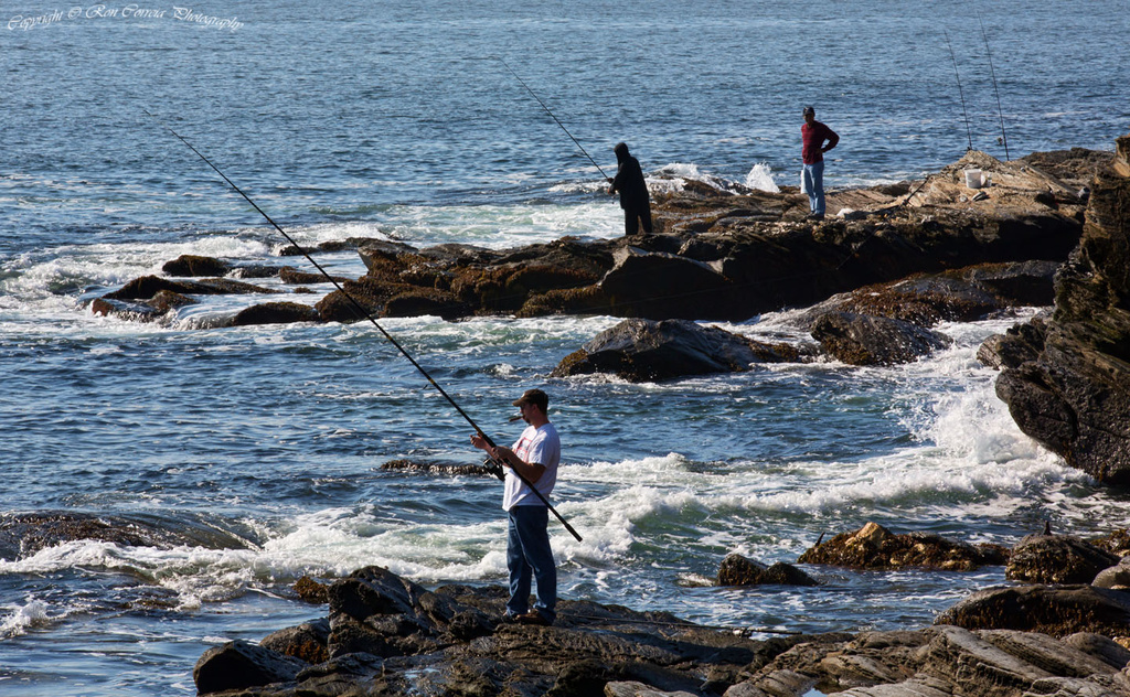 Fishing Off Beavertail by kannafoot