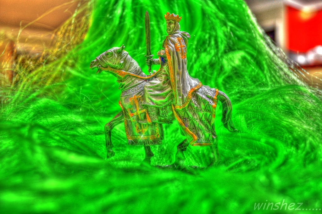 king on horseback by winshez