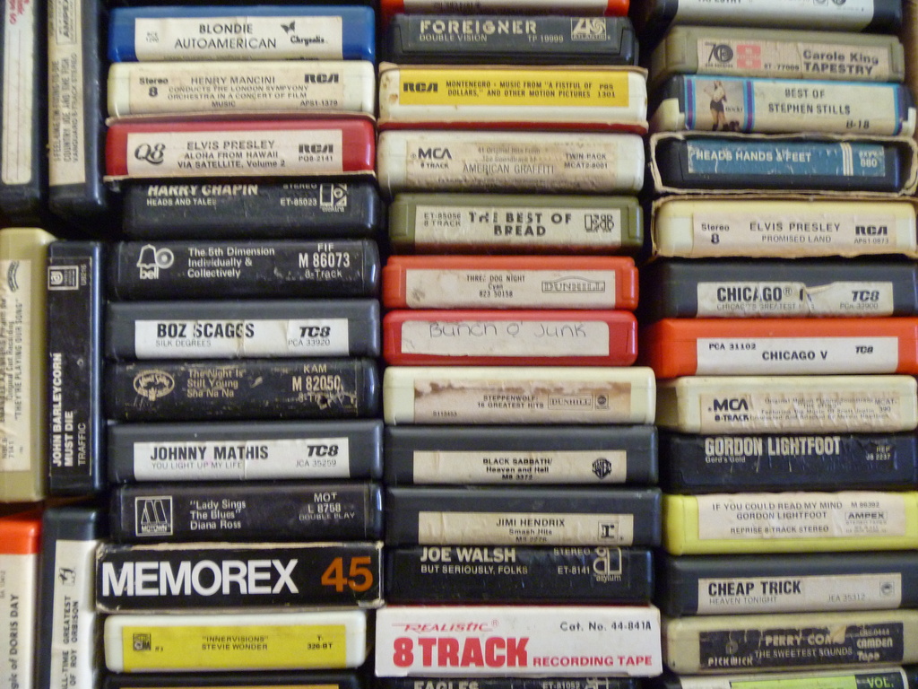 8-track tapes by handmade