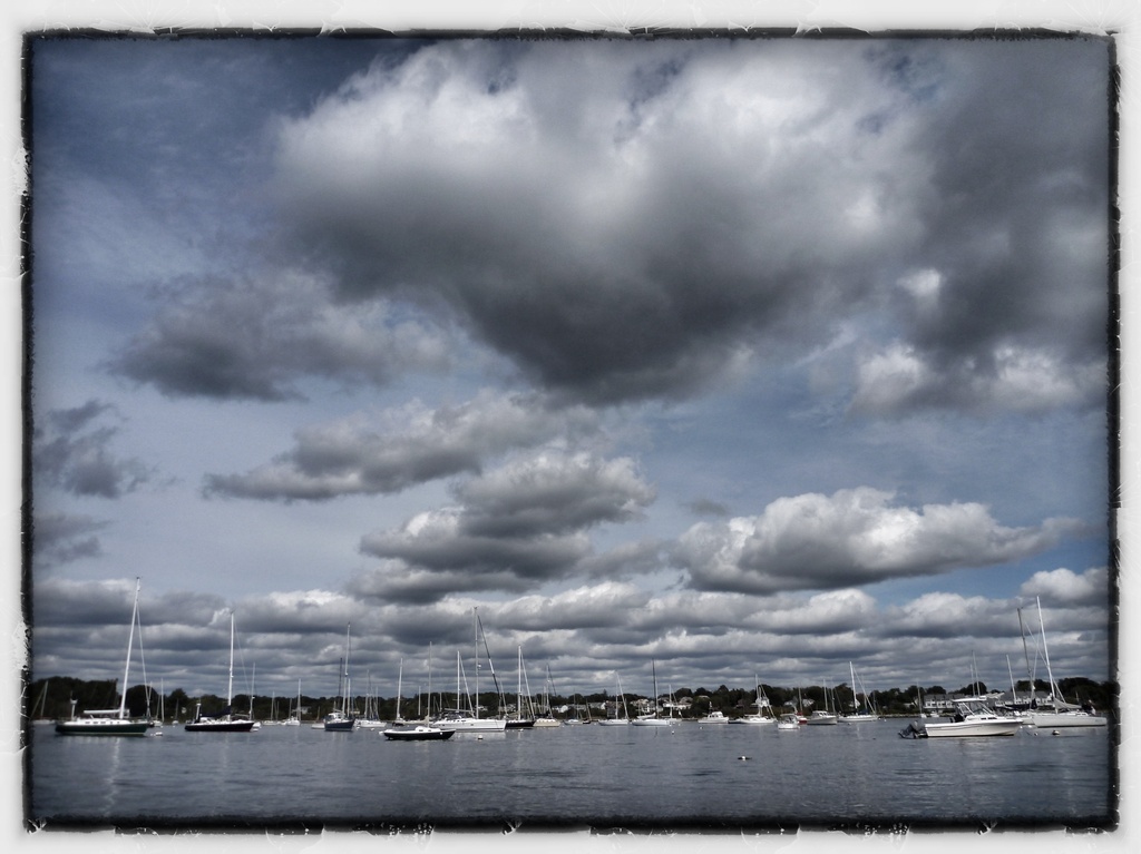 Clouds Over the Marina by jgpittenger