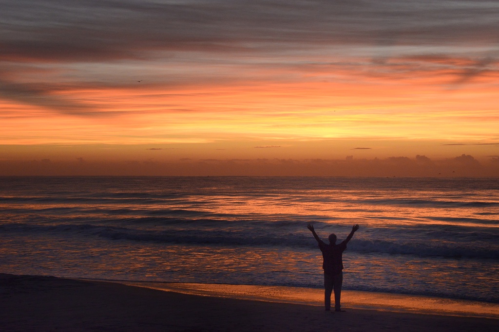 Jim Greets the Dawn by jgpittenger