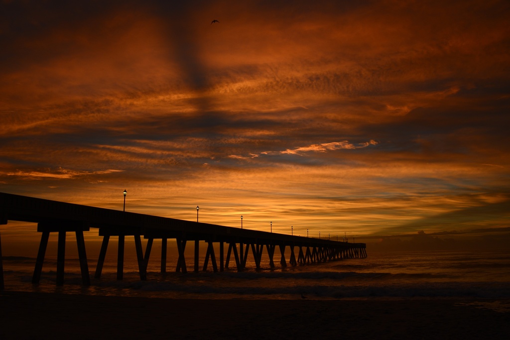 North Carolina Pier Revisited Another Dawn by jgpittenger