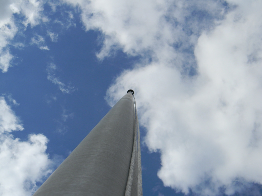 Looking Up at Flagpole 10.18.12 by sfeldphotos