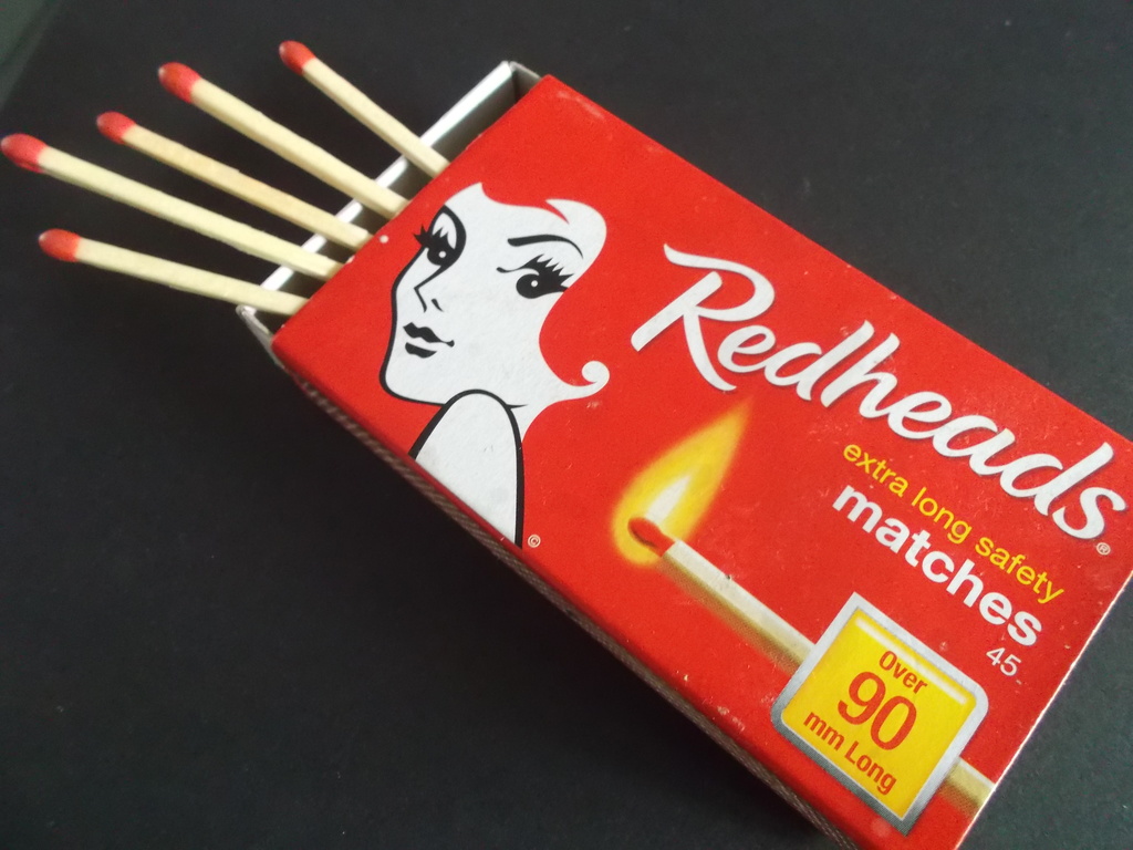 Red Head Matches by marguerita