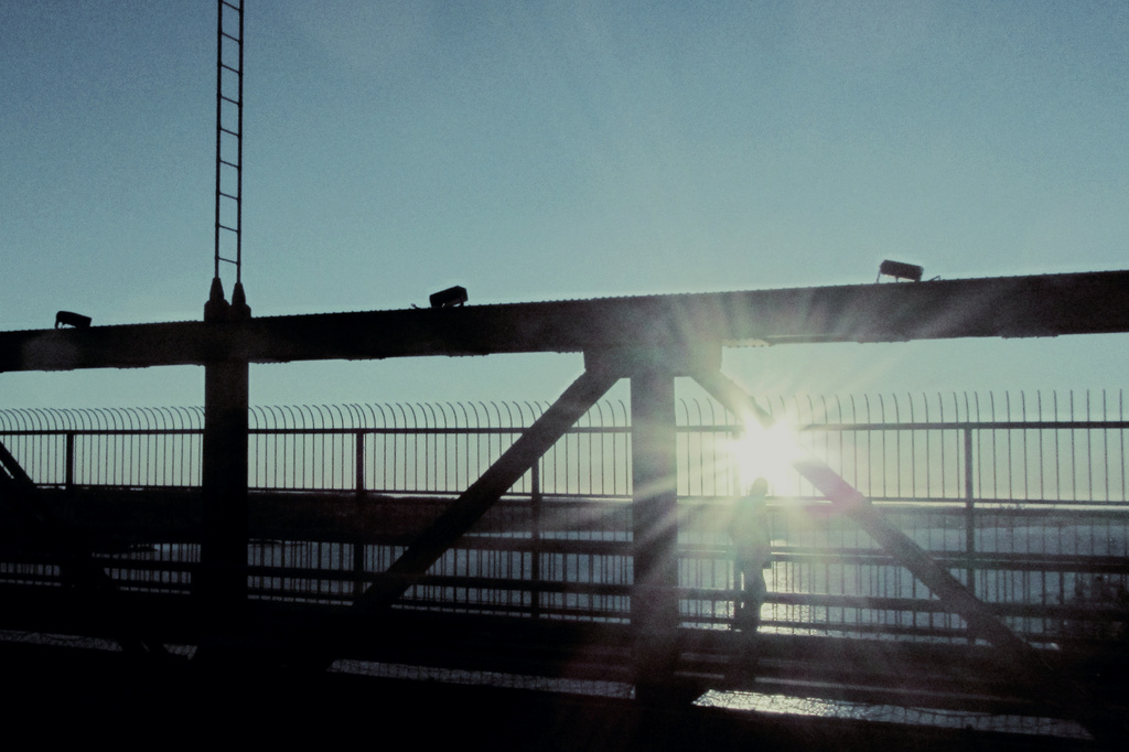 On the bridge. by jgoldrup