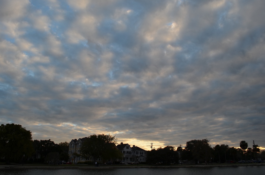 Skies over Colonial Lake, near sunset by congaree