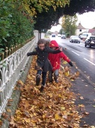 31st Oct 2012 - Kicking up leaves