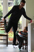 28th Oct 2012 - Stretching with Daddy