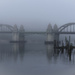 Bridge in Morning Fog by jgpittenger