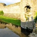 Pevensy castle with moat  by philbacon